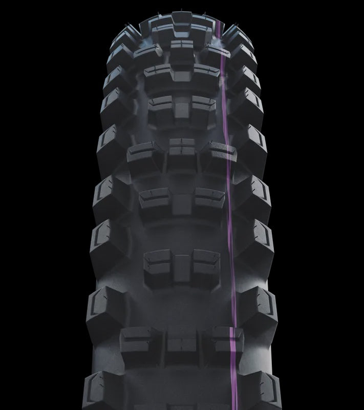 Schwalbe Tyre Shredda Rear Radial 29 x 2.50 Evolution Folding ADDIX Ultra Soft (Purple) Gravity Pro TL-Ready HS639 Black
