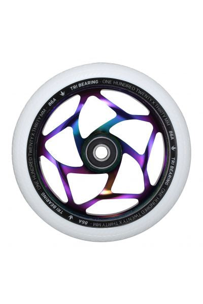 120MM X 30MM TRI BEARING WHEEL - OIL SLICK/WHITE - ENVY