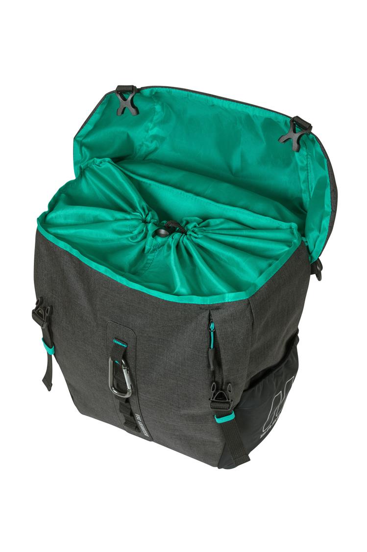BASIL DISCOVERY 365D, SINGLE BAG, 9L, BLACK (INCLUDES RAIN COVER)