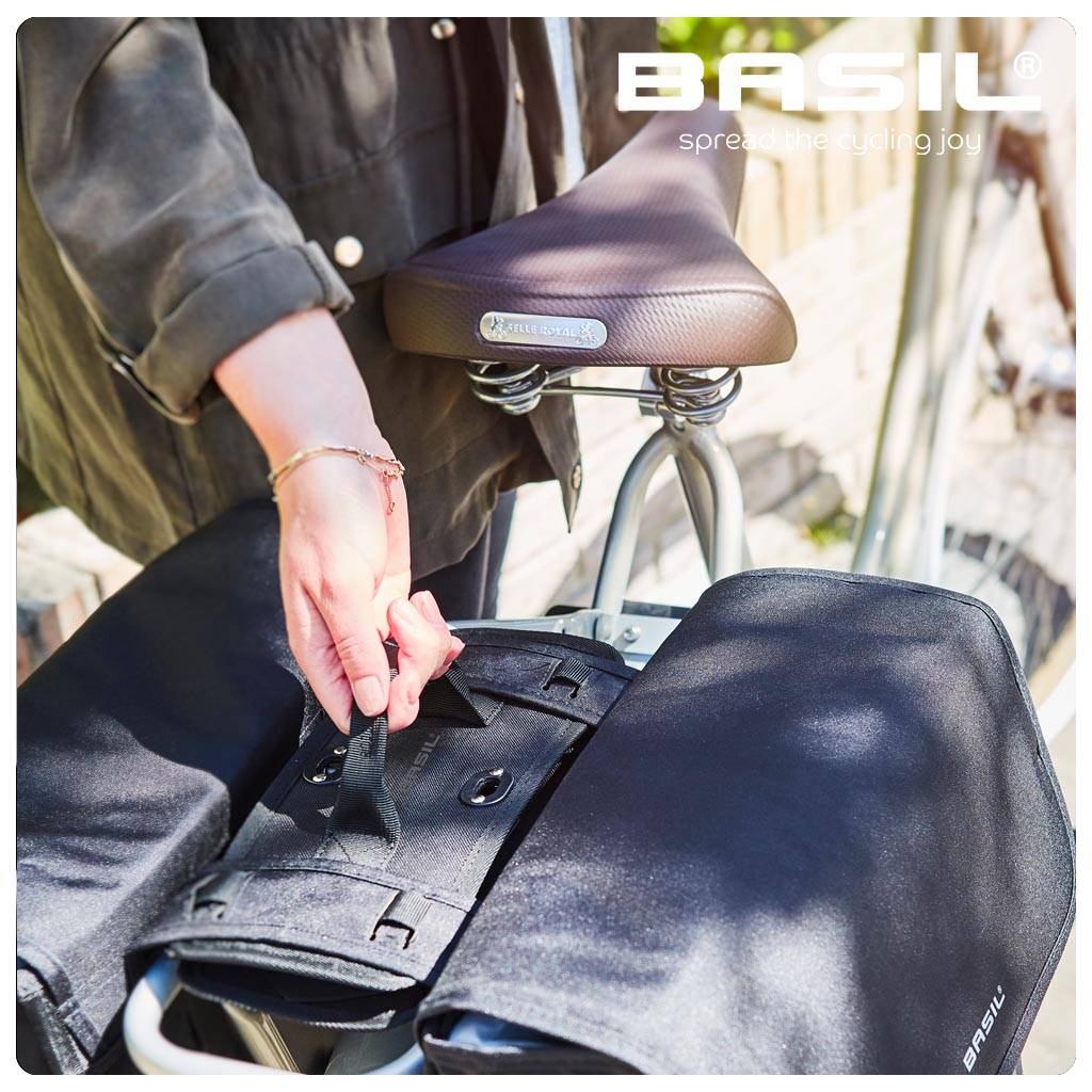 BASIL DBS SYSTEM (DETACHABLE BAG SYSTEM) ,BLACK (70186)