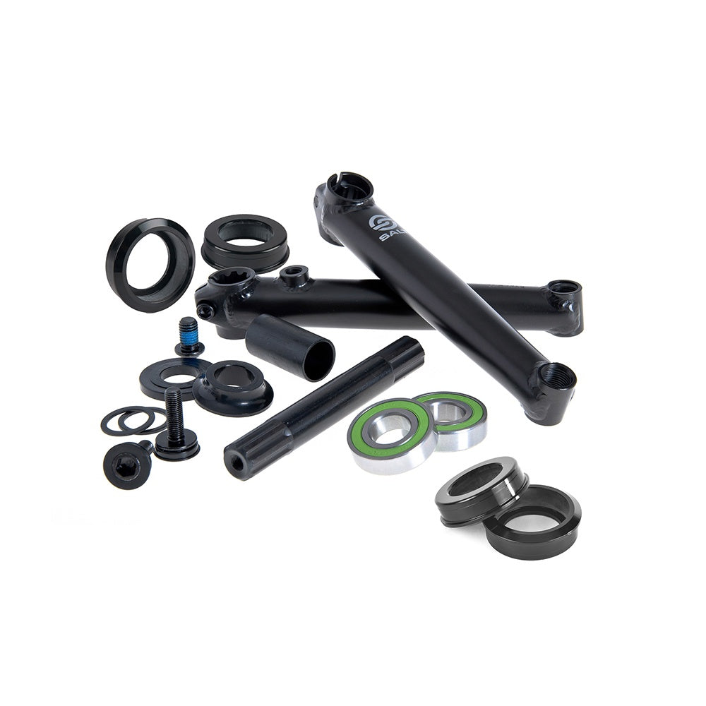 Salt Rookie Crank 175mm Mid BB Black Sealed bearing with USA Adaptors