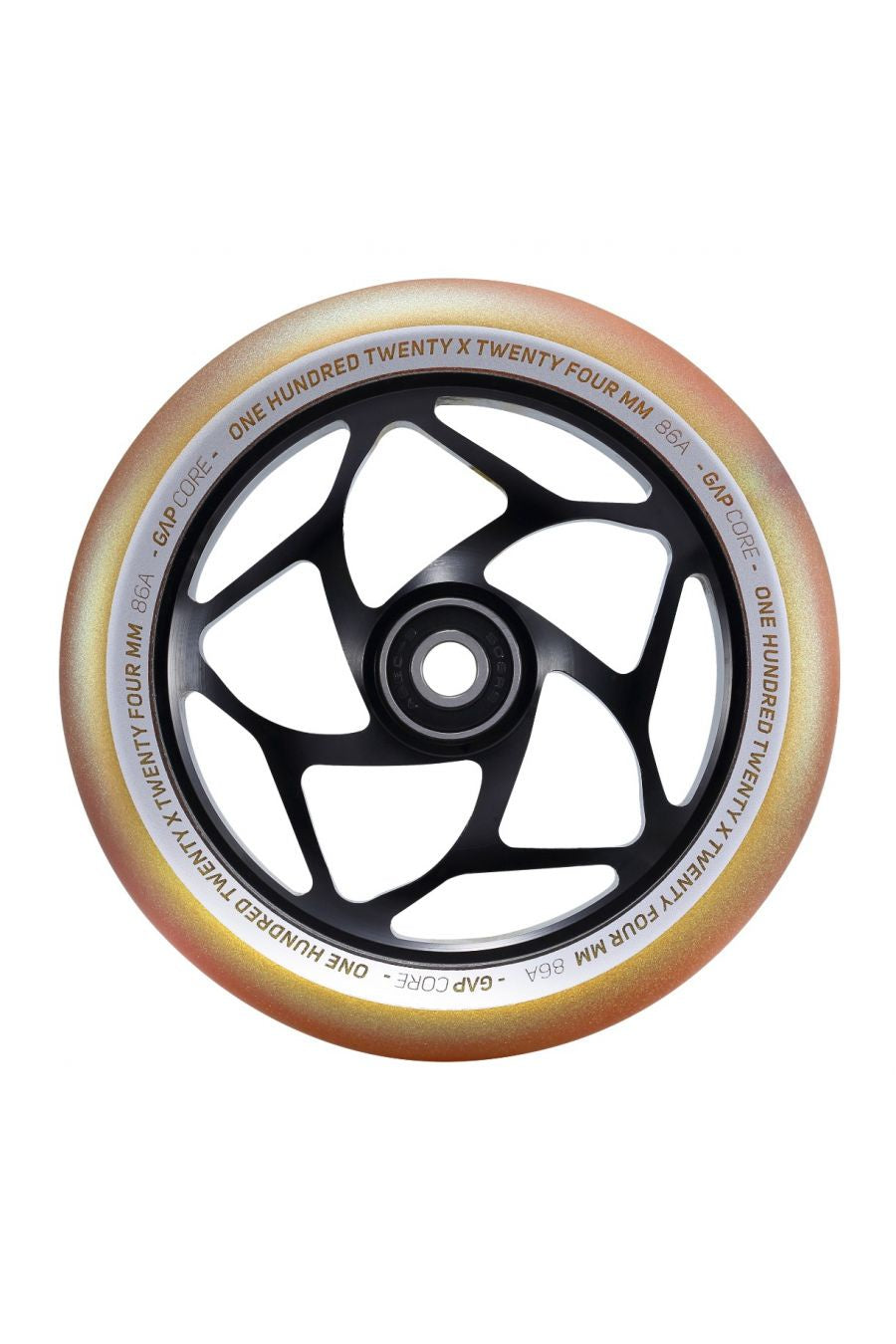 120MM GAP CORE WHEEL - BLACK/GOLD - ENVY