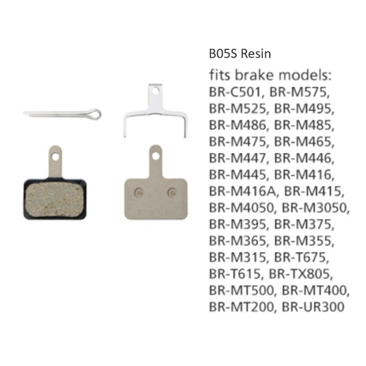 BR-M446 DISC BRAKE PADS B05S RESIN 1PR **B03S REPLACEMENT**