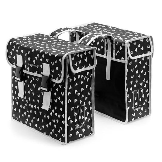 BASIL MARA XL DOUBLE BAG, 35L, HEART DOTS