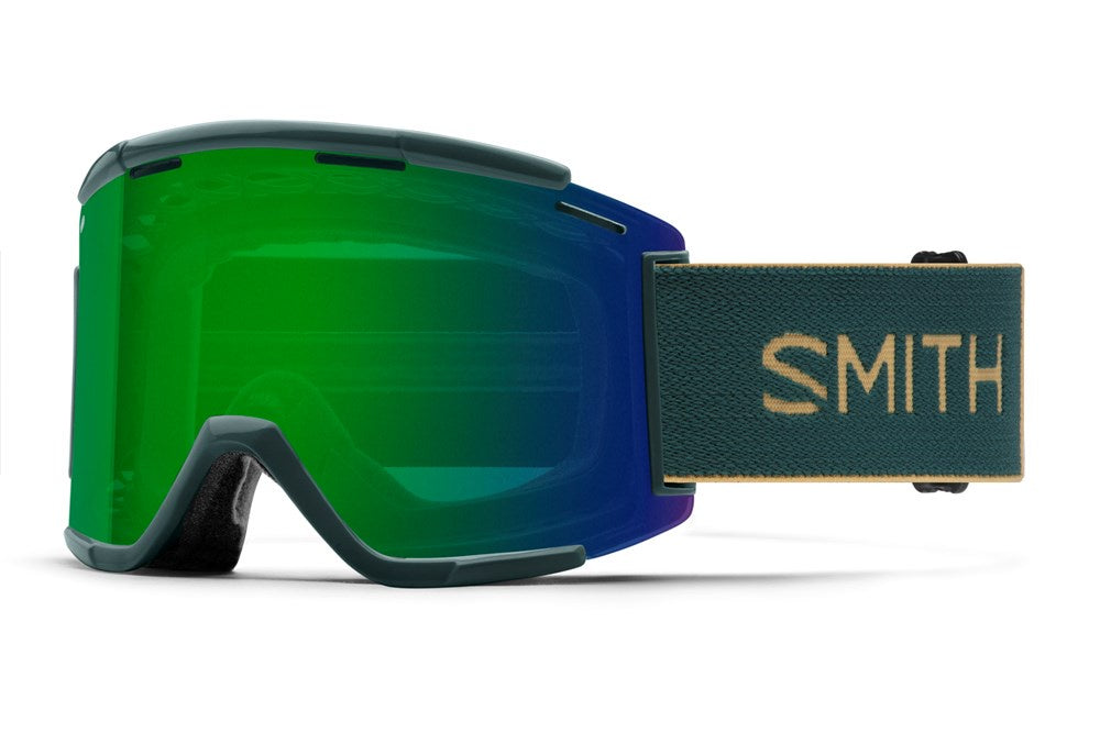 Smith Optics - Squad XL MTB Goggles - Spruce/Safari ChromaPop Everyday Green Mirror / Clear AF