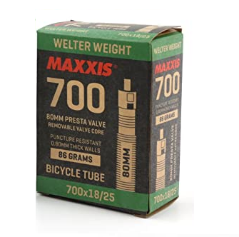 MAXXIS TUBE 700c x 23/32 FV WELTERWEIGHT 48mm RVC, 0.8mm THICK