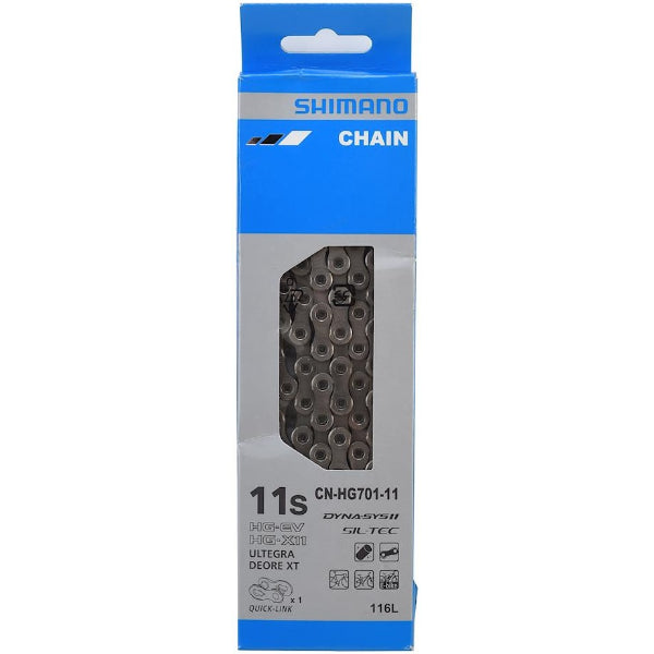 CN-HG701 CHAIN 11-SPEED ROAD/MTB SIL-TEC WITH QUICK LINK